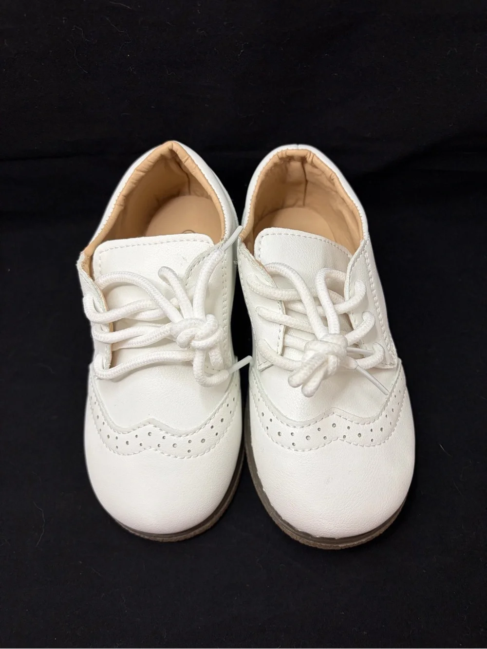 Meckior Boy's Pristine White Toddler Dress Shoes Size 28 or U.S. 11 Like New